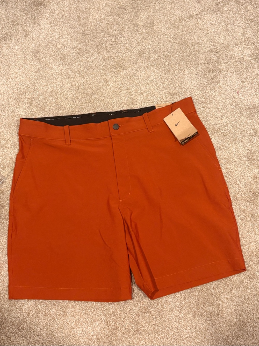 Nike Men’s Rust Orange Athletic Golf Shorts